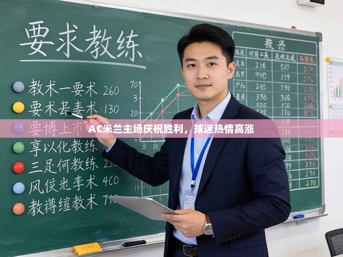 AC米兰主场庆祝胜利，球迷热情高涨